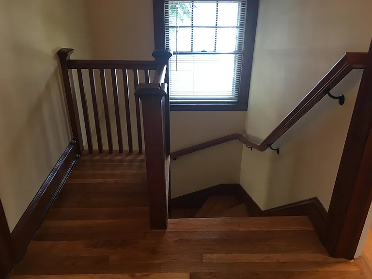 Area at top of stairway
