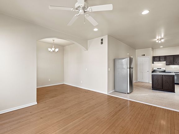 View of Kitchen from Living/ Dining Room