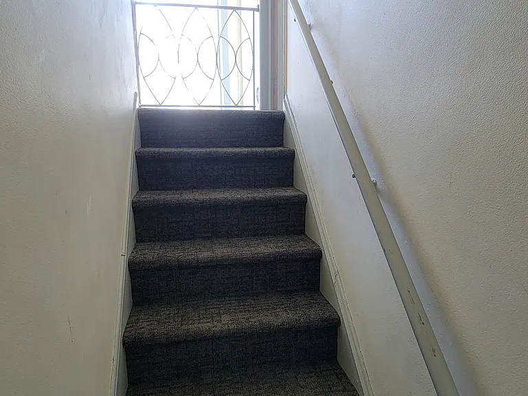 Private stairs to the apartment