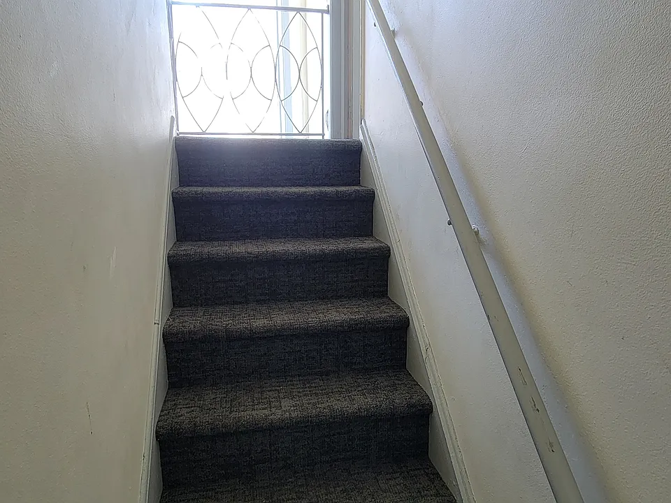 Private stairs to the apartment