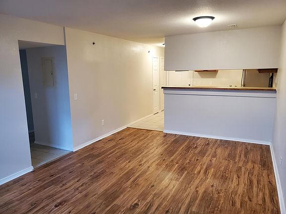 This is the Living and Dining area. This photo is looking toward the kitchen.