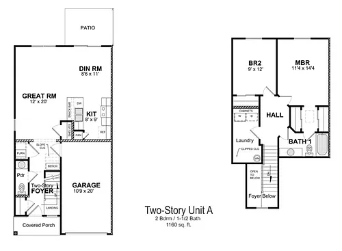 Floor plan 2 Bedroom