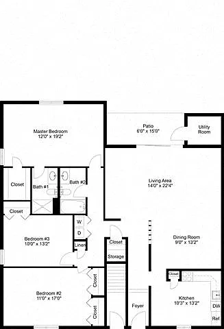 Floor plan The Tobyhanna