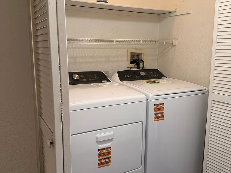 Washer and Dryer in the unit