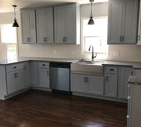 Kitchen with granite tops 