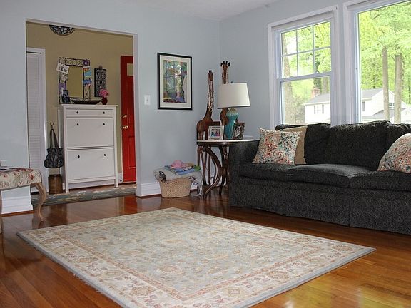 Living room facing front hallway