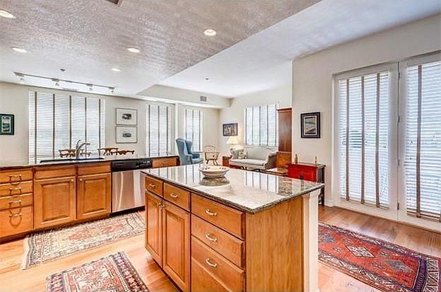 The main space viewed thru the kitchen area.