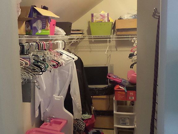 huge walk in closet and 3 large storage areas