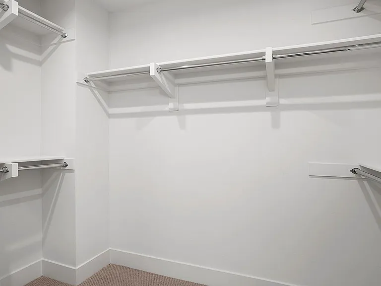 Walk-in closet in primary suite