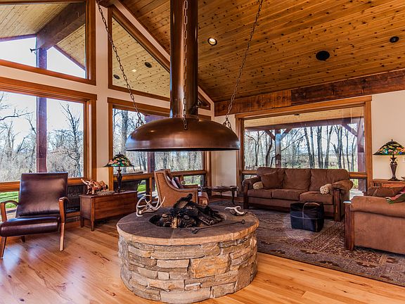 Cozy fireplace