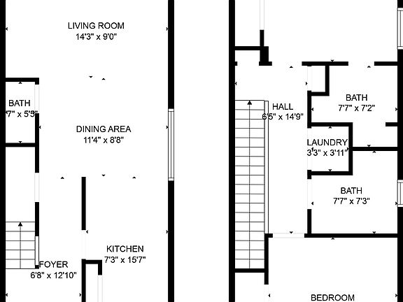 Floor Plans
Downstairs 
Upstairs