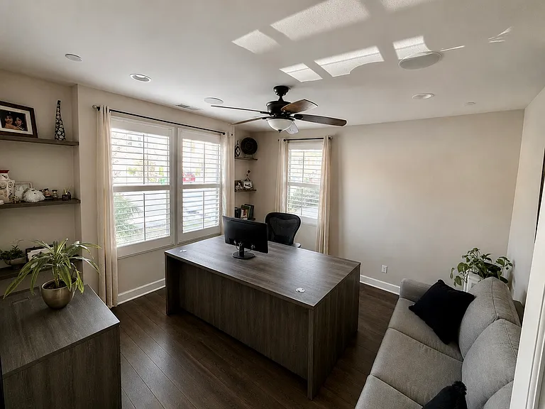 Office/Den with Double Doors