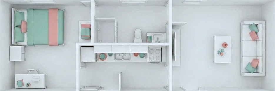 Spacious 1BR Single Unit Living with Campus Views — Photo 2