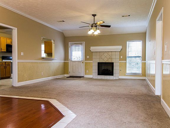 Living room and dining room.