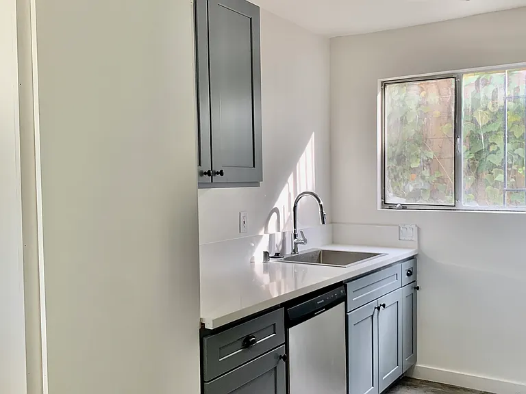 large stainless steel kitchen sink