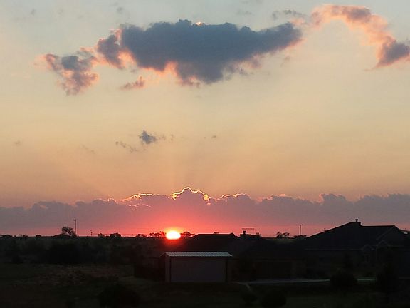 Sunrise from back porch 