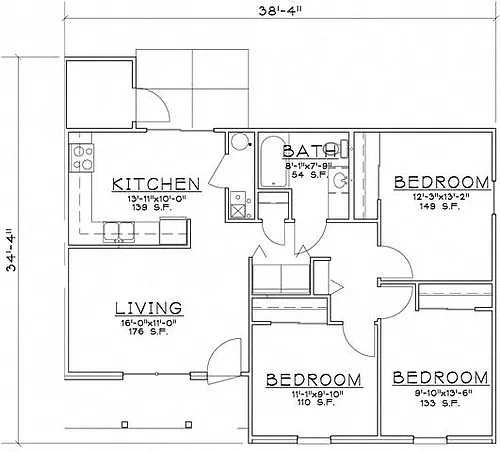 Floor plan 3 Bedroom Unit