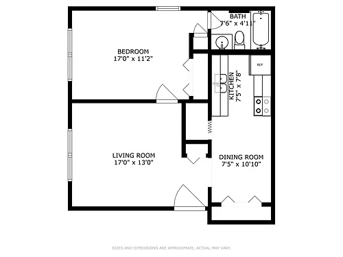 Floor plan 1 Bedroom