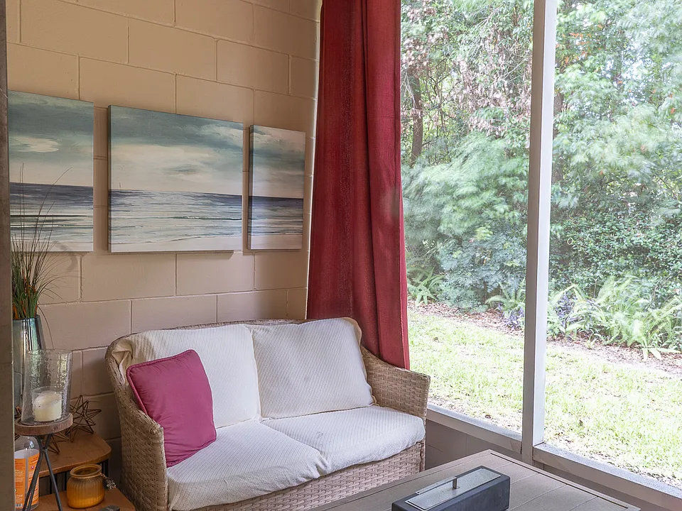 Indoor back patio