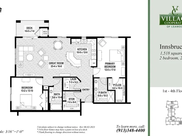 Innsbruck-2 Plan, Village Cooperative of Leawood (Active Adults 55+)