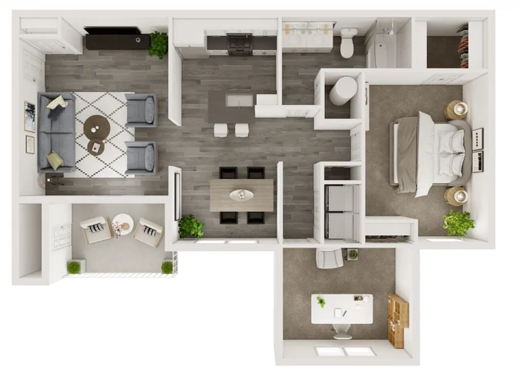 Floor plan B4 - Elevated