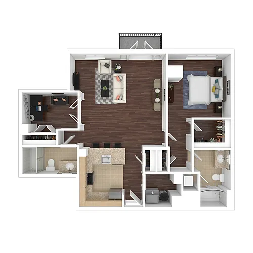 Floor plan A14 - Renovated