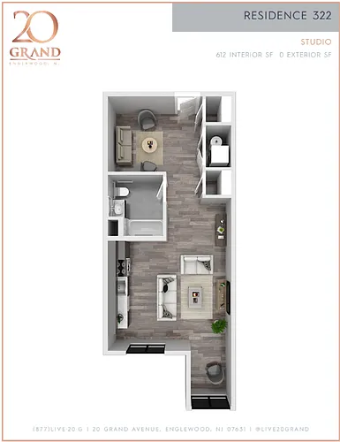 Floor plan Studio
