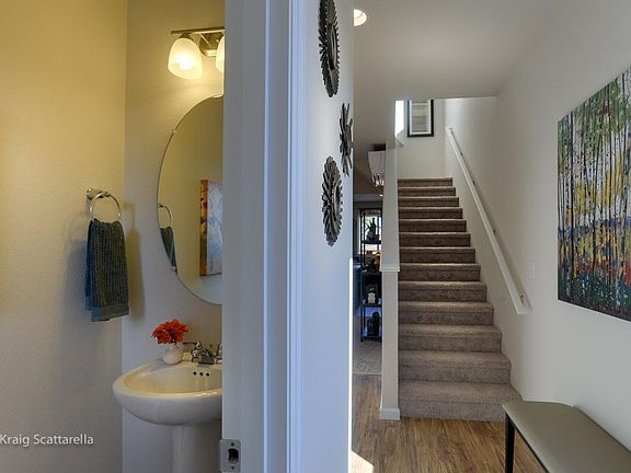 Entry and powder room