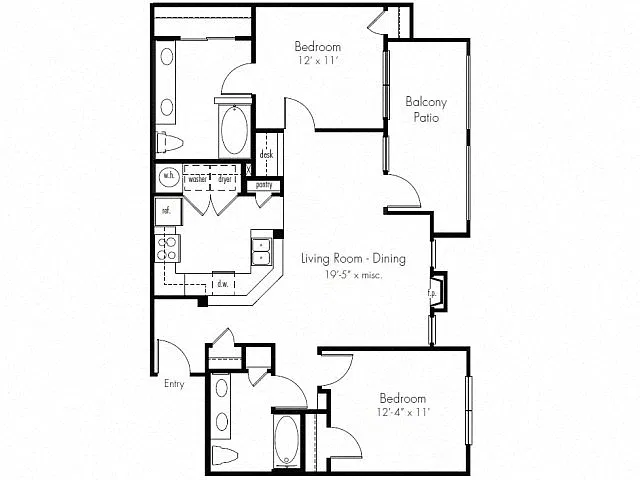 Floor plan Oasis Handicap Accessible