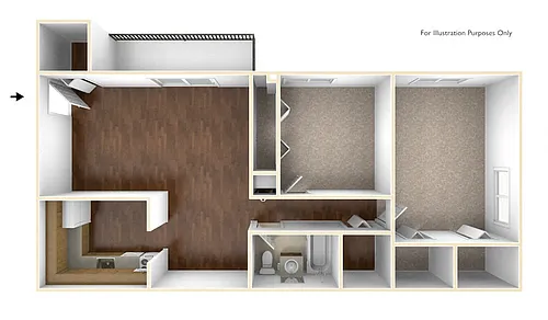 Floor plan 2 Bedroom