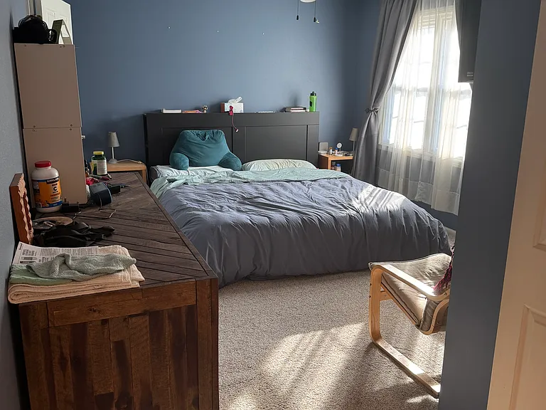 Master bedroom view from vanity