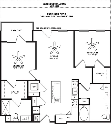 Floor plan B2 Extended