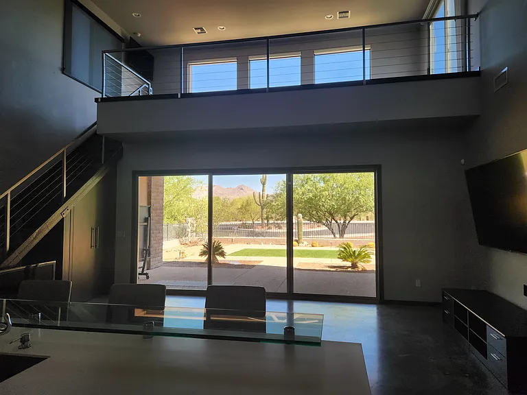 Soaring Ceilings, Lots of natural light

Oversized Slider for easy indoor/outdoor living
