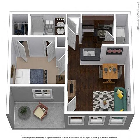 Floor plan A1G - Attached Garage Included