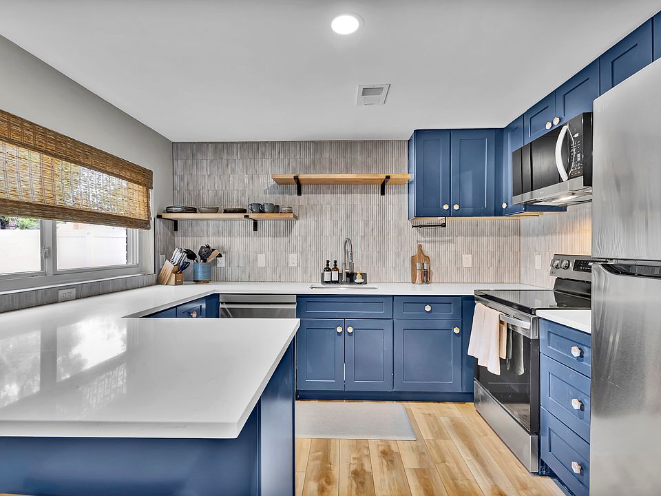 Bright kitchen.