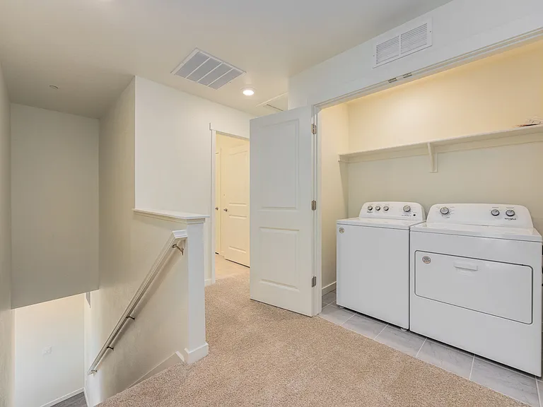 Washer and dryer are included