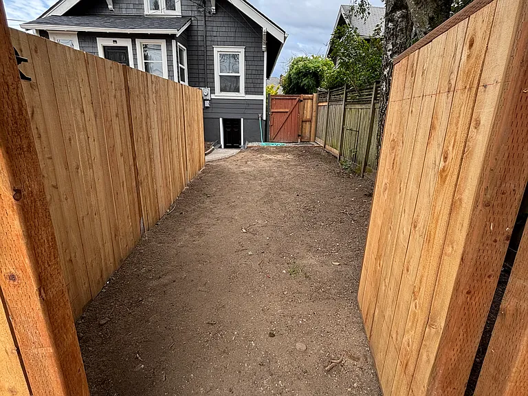 Private gate off parking