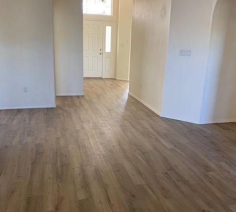 Looking back to the front door
There are two bedrooms on the right along with a full bath.