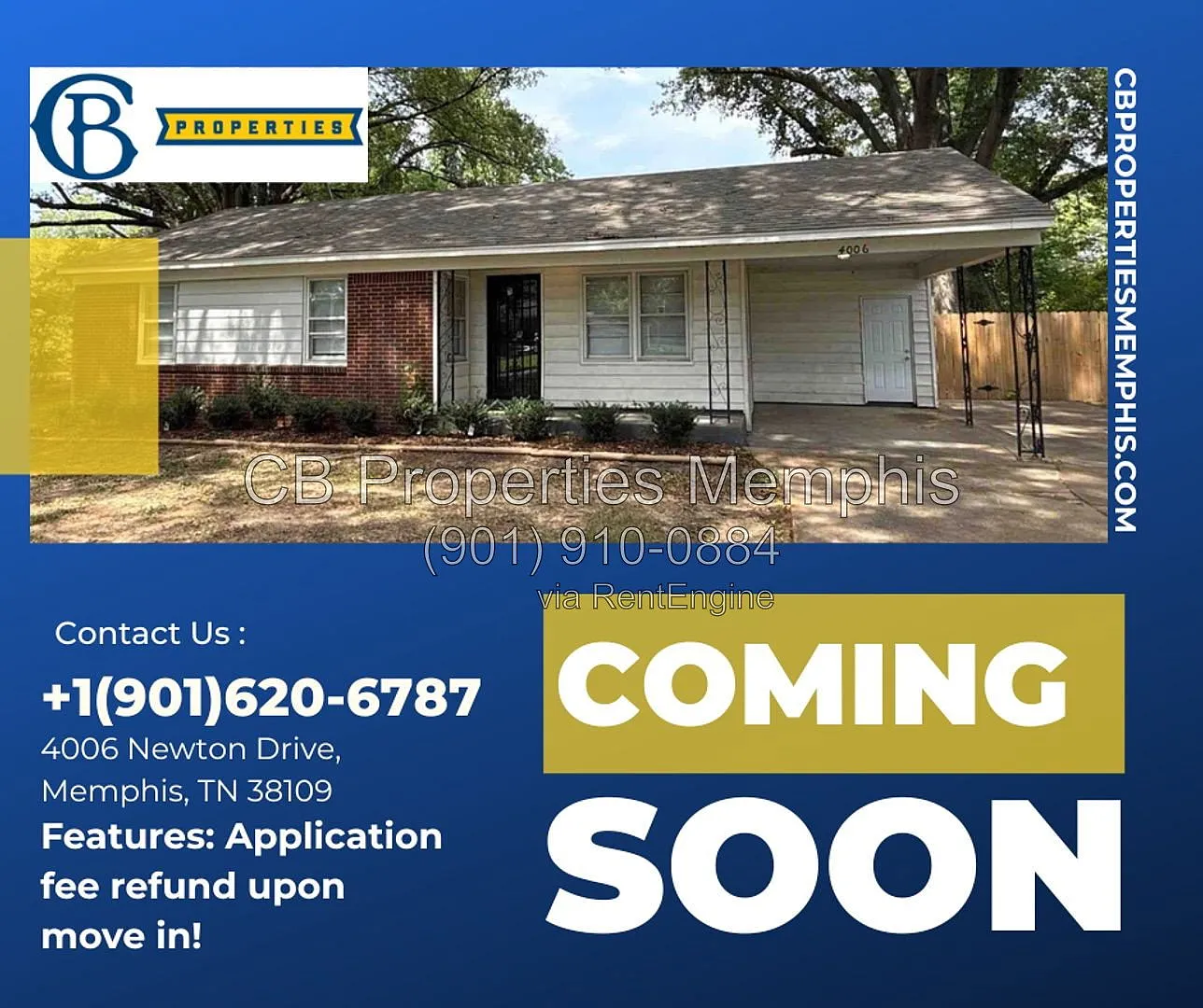 3 bed, 1.0 bath, 992 sqft, $1,015 — Photo 1
