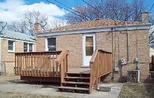 Large back porch for gatherings