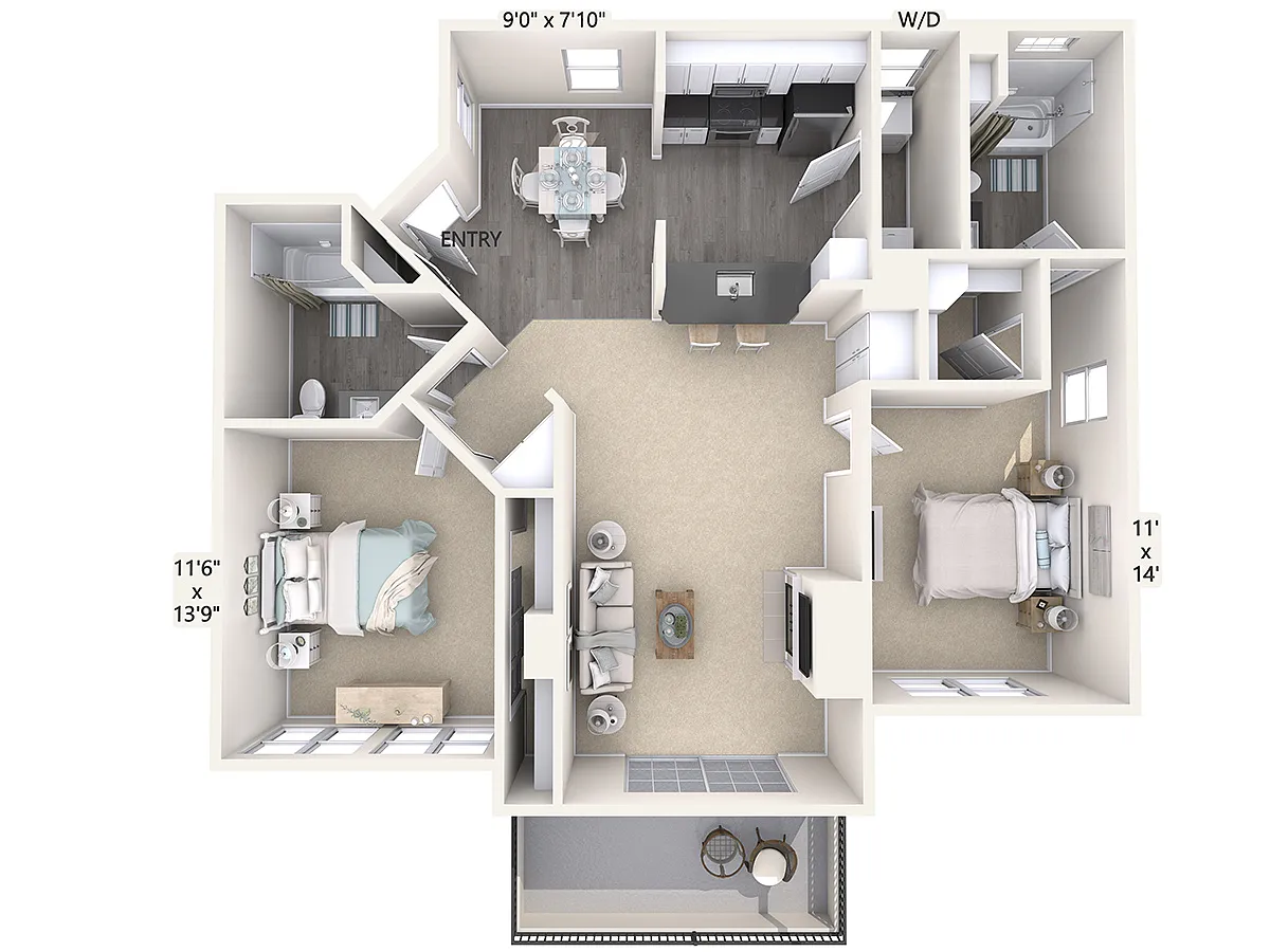 Floor plan B1-UF