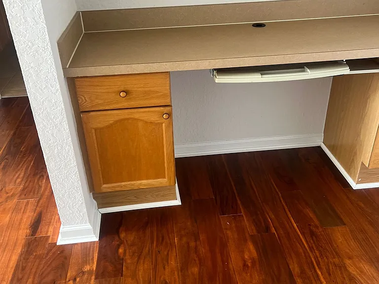 71 - Built-in desk with drawers and upper shelf _ ideal for home office.