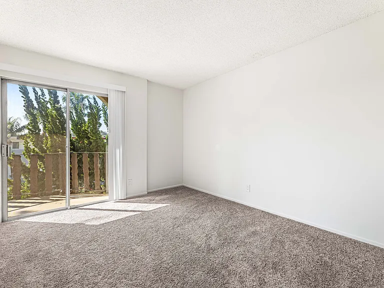 Street-view bedroom with private balcony