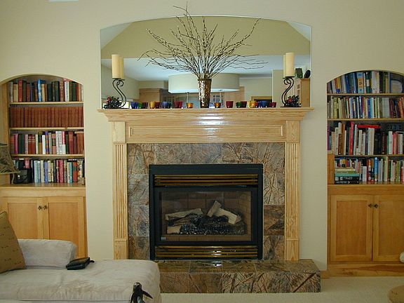 living room gas fireplace
