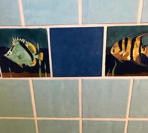 Tile in shower