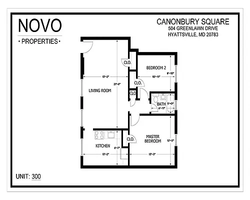 Floor plan 2 bedroom