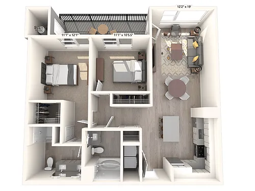 Floor plan B4-1074-1