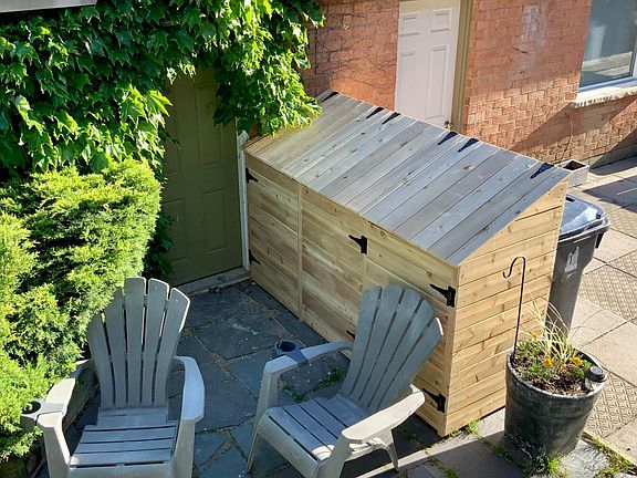 Shared back yard area