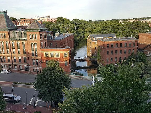 View from arched window