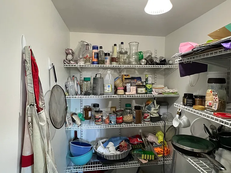 Walk-in pantry off kitchen